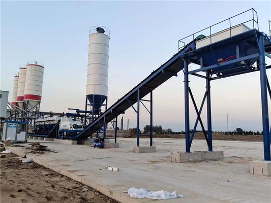 โรงผสมดินเสถียร 300t/H อุปกรณ์โรงผสมแบบคงที่ด้วยระบบคอมพิวเตอร์