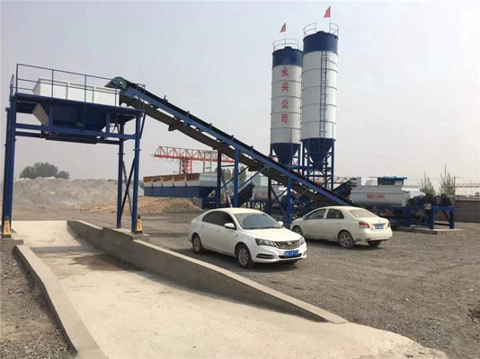 ผลผลิตสูง 800t/H สถานีผสมดินเสถียรพร้อมถังสี่ใบ