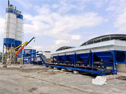 300t / H ถึง 800t / H สถานีผสมดินที่มีความเสถียรอย่างต่อเนื่องสำหรับวัสดุฐานถนน
