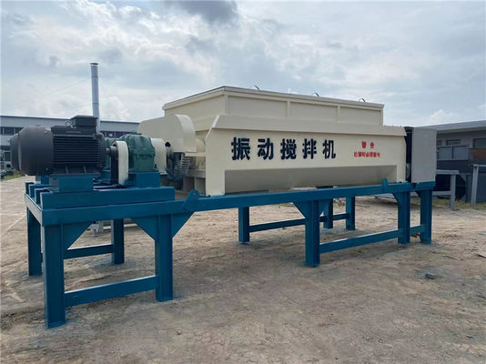 ชิ้นส่วนโรงงานผสมดินที่เสถียร เครื่องผสมแนวนอน เครื่องสั่นแบบ 55KW×2