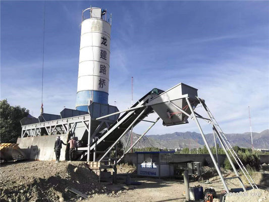 เครื่องผสมดินเคลื่อนที่ประสิทธิภาพสูงที่ใช้ในการก่อสร้างถนน 300t/H