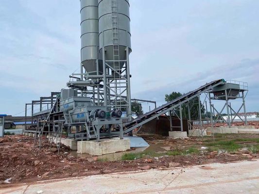 โครงสร้างรวม โรงงานผสมดินเคลื่อนที่ ความจุ 300-600t/h