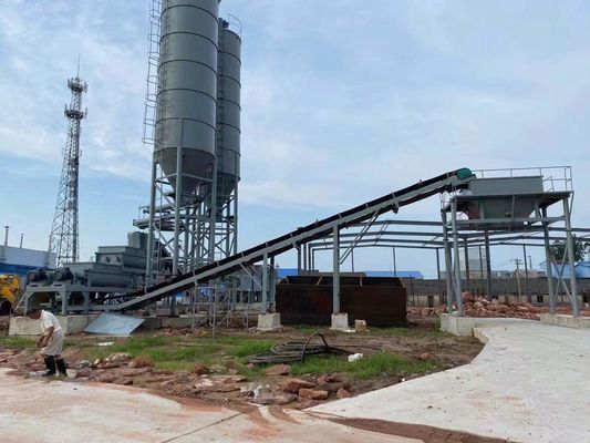 โรงงานผสมผสานดินที่มั่นคงความจุสูง 300-600t/h พร้อมกระบวนการผลิตที่มั่นคง